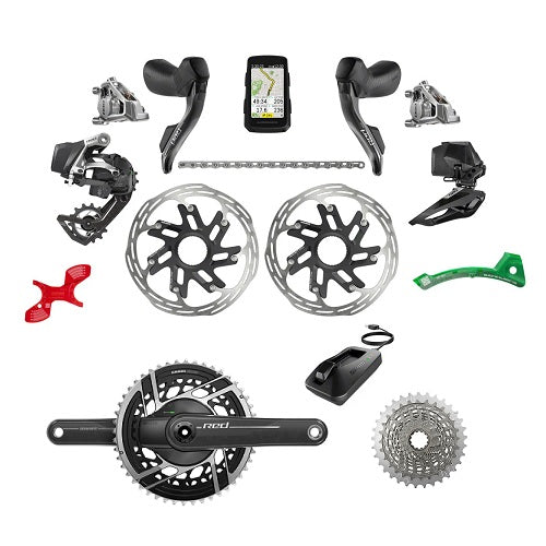 SRAM RED AXS GROUPSET 2X12SPD FM 10-33 172.5MM 50/37 +HH E1 - biket.co.za