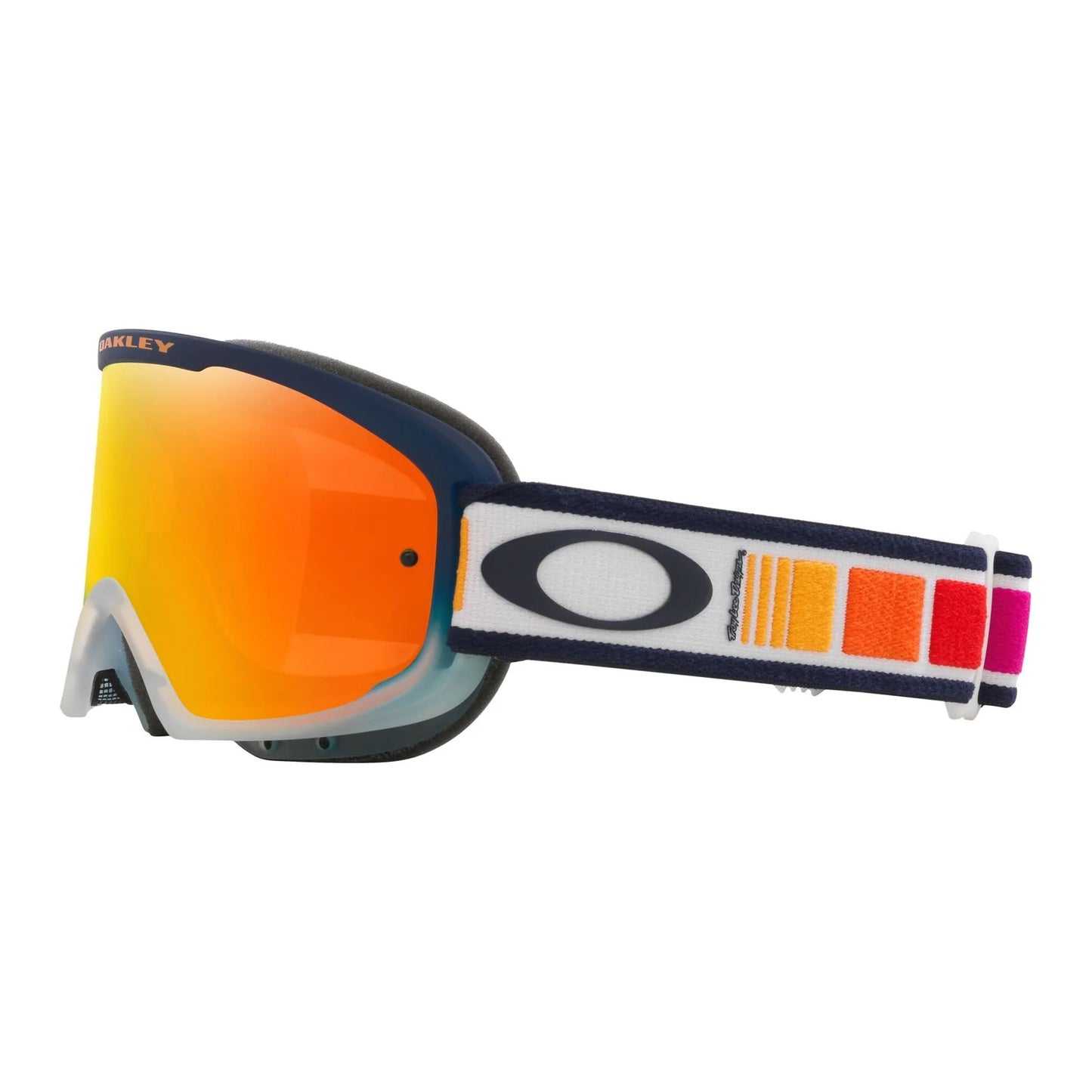 Oakley O frame 2.0 pro mtb goggles- Troy lee designs orange blocks - biket.co.za