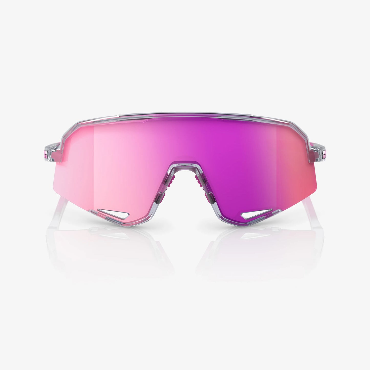 100% SLENDALE Polished Translucent Grey Purple Multilayer Mirror Lens - biket.co.za