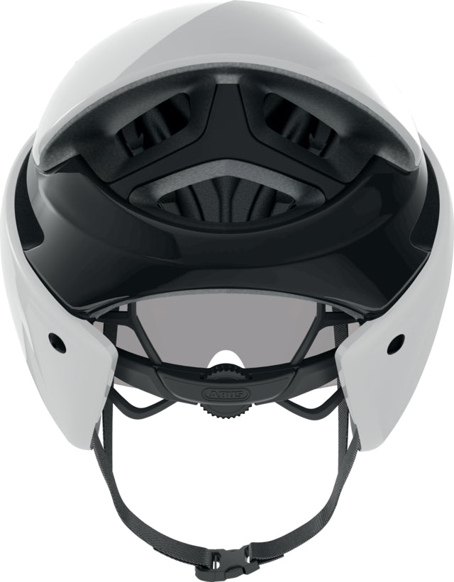 ABUS GameChanger Tri - Shiney White Helmet - biket.co.za