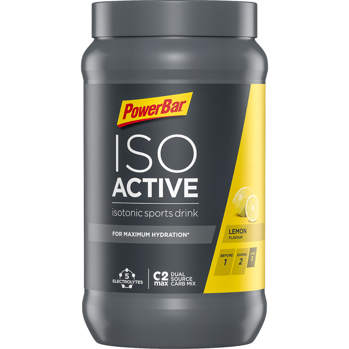 PowerBar IsoActive- Lemon 600g - biket.co.za