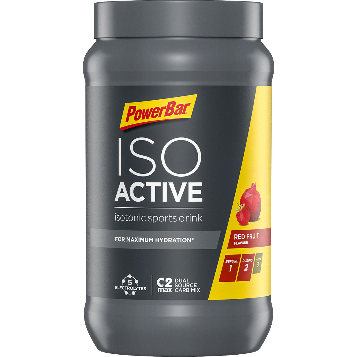 PowerBar IsoActive- Red Fruit Punch 600g - biket.co.za