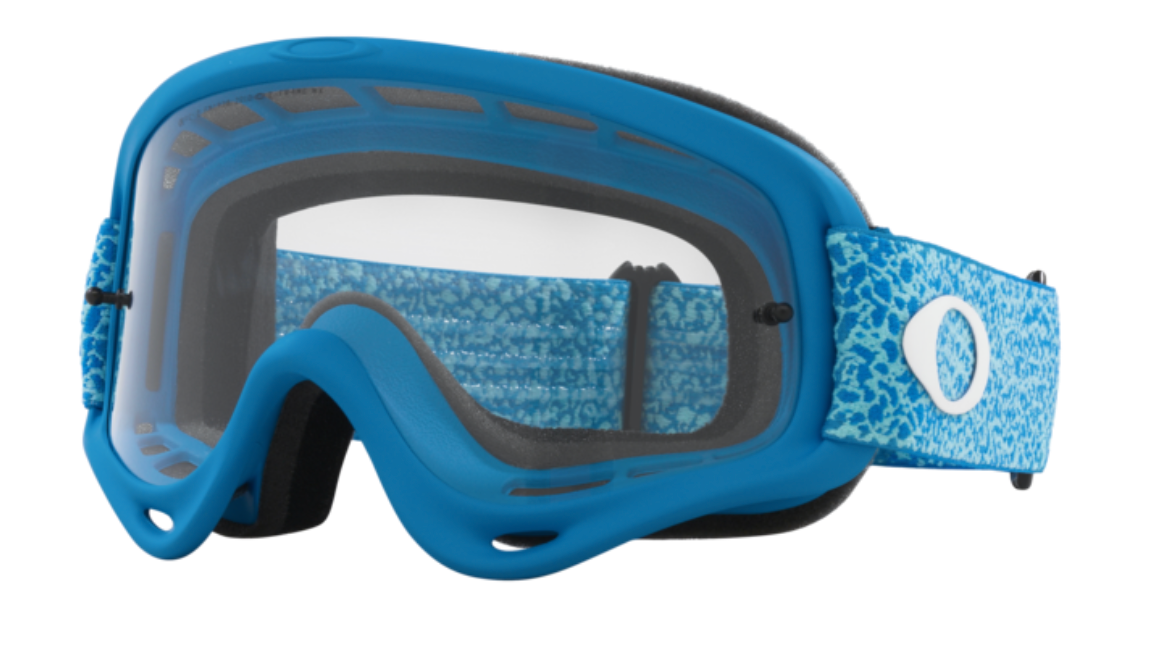 Oakley O Frame MX Goggles- Blue Crackle with Clear lens - biket.co.za
