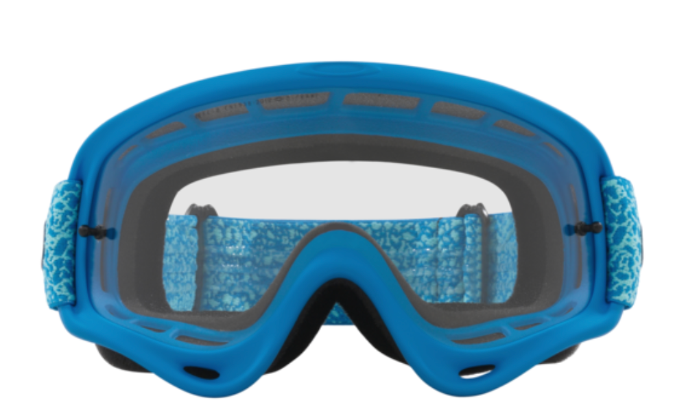 Oakley O Frame MX Goggles- Blue Crackle with Clear lens - biket.co.za