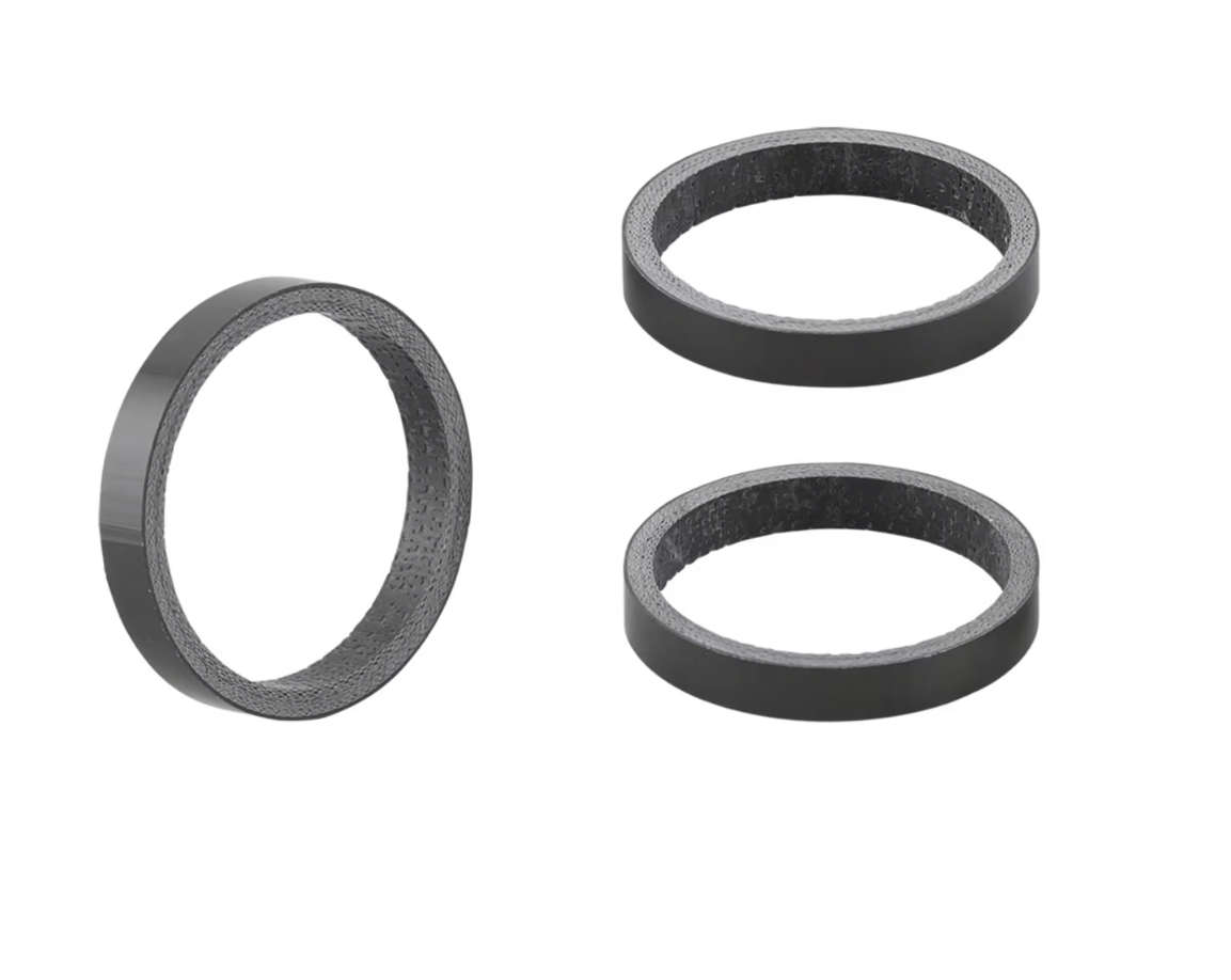 Bontrager 5mm Carbon Headset Spacer - Pack of 3 (5mm x 28.6mm) - biket.co.za