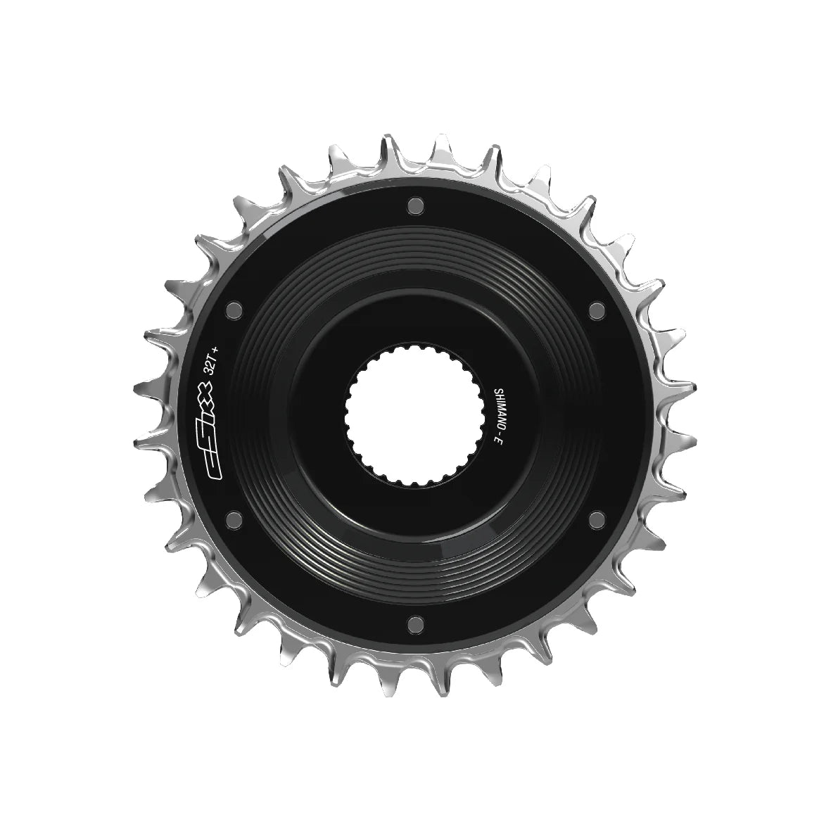 cSixx- E-Ring - Shimano 53cl 34t Aluminium - Black - biket.co.za