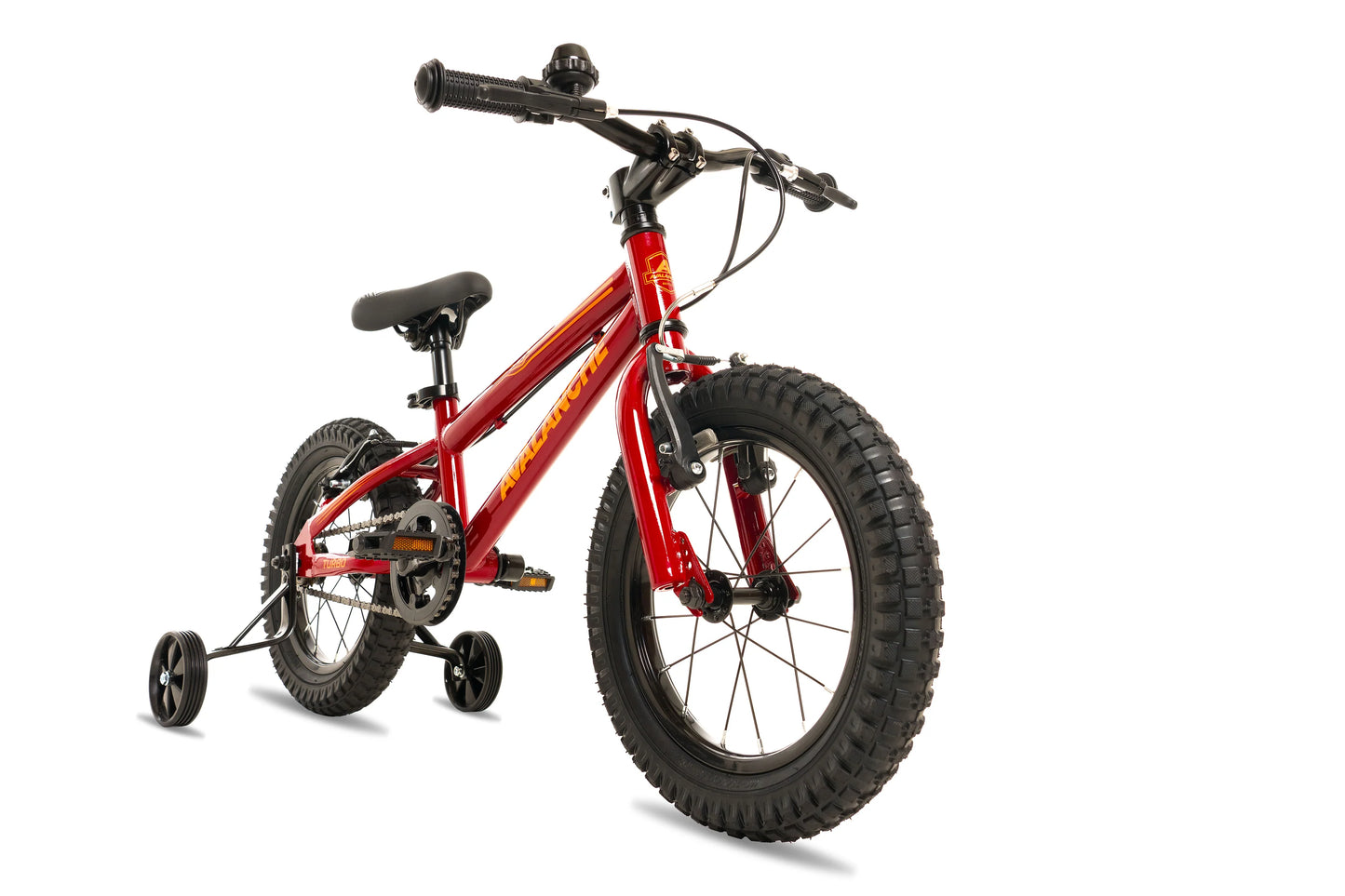 Avalanche Turbo 14" - Burgundy/Orange - biket.co.za
