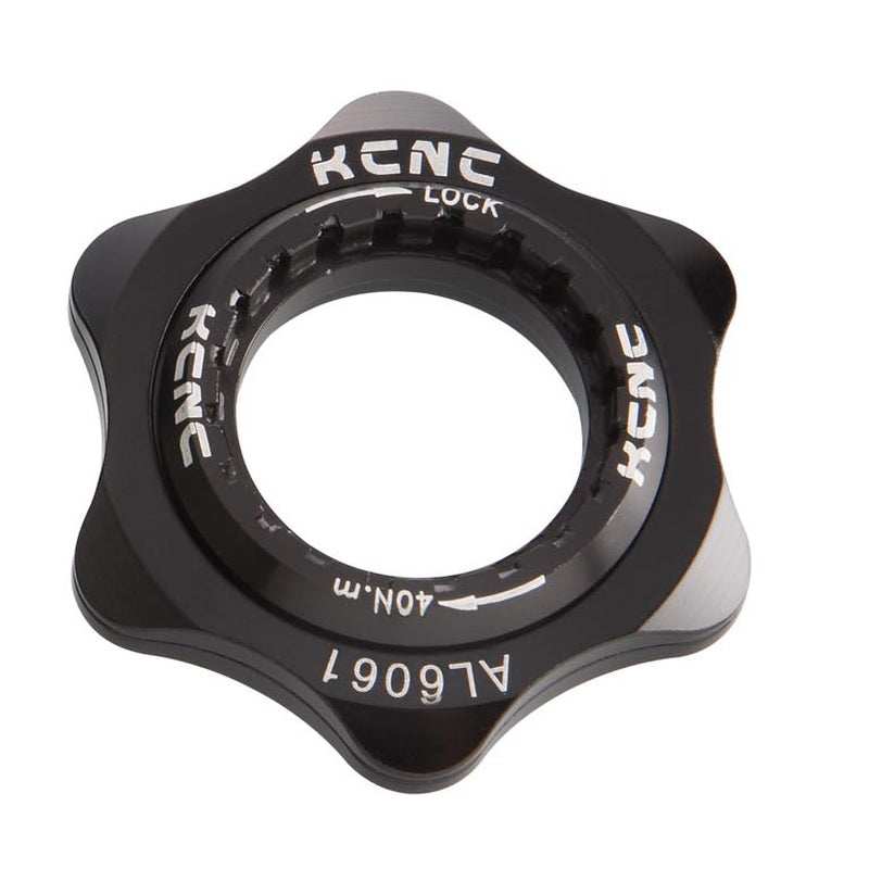 KCNC ROTOR CENTRE LOCK ADAPTOR 15MM/20MM BLACK (K-CL-FR-B-BK) - biket.co.za