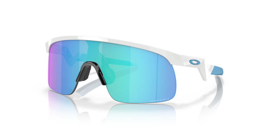 Oakley Resistor Youth - Polished White  Prizm Sapphire - biket.co.za