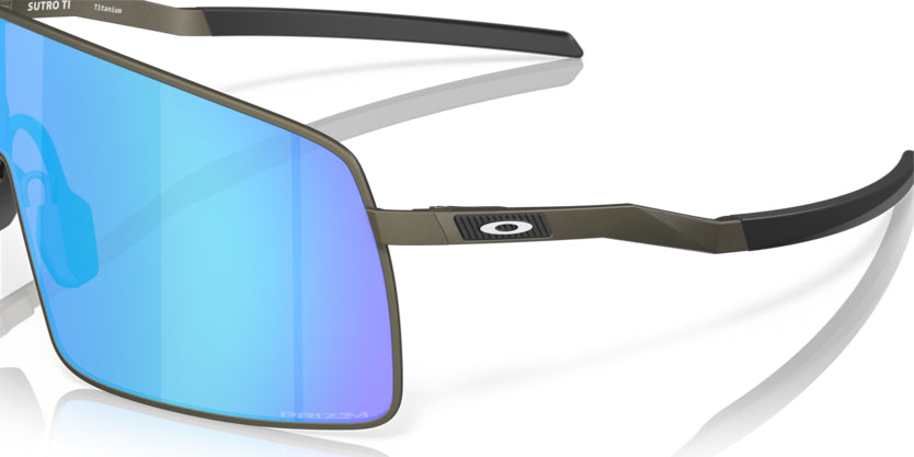 Oakley Sutro TI Satin Lead- Prizm Sapphire - biket.co.za