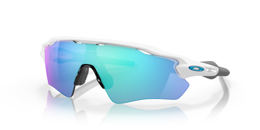 Oakley Radar EV Path Polished White- Prizm Sapphire - biket.co.za