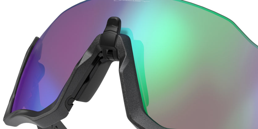 Oakley Flight Jacket- Matte Steel Prizm Green - biket.co.za