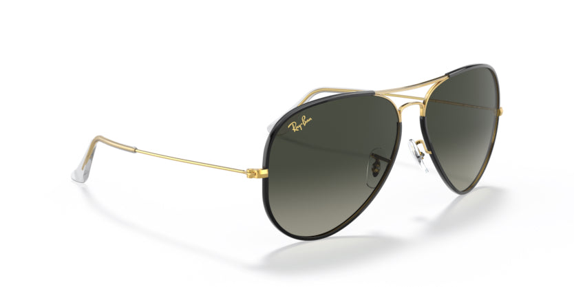 Ray-Ban Aviator full colour- Black on Legend Gold - biket.co.za