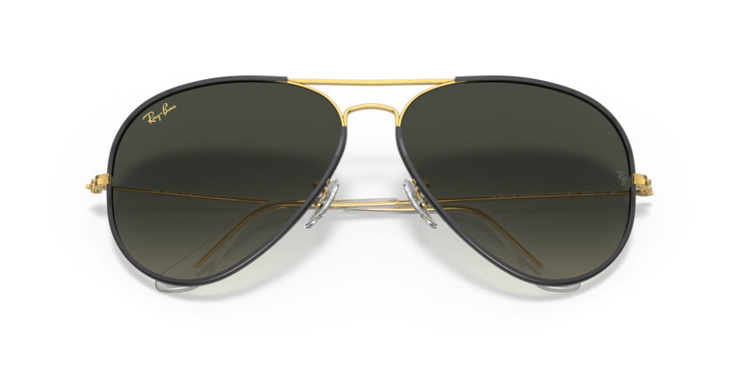 Ray-Ban Aviator full colour- Black on Legend Gold - biket.co.za