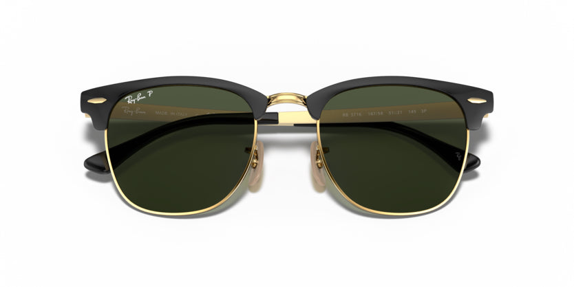 Ray-Ban Clubmaster Metal- Black Polarized - biket.co.za