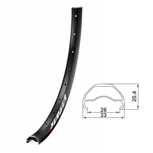 Jetset Rim 29" E337 32H Tubeless Eyelets - biket.co.za