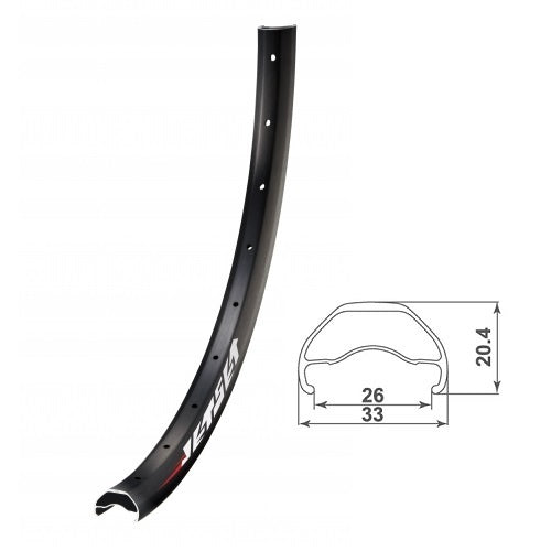 Jetset Rim 29" E337 28H Tubeless SS Eyelets - biket.co.za