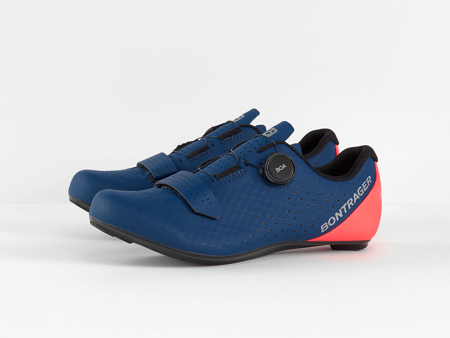 Bontrager Circuit Road Cycling Shoe - Nautical Navy/Radioactive Coral - biket.co.za
