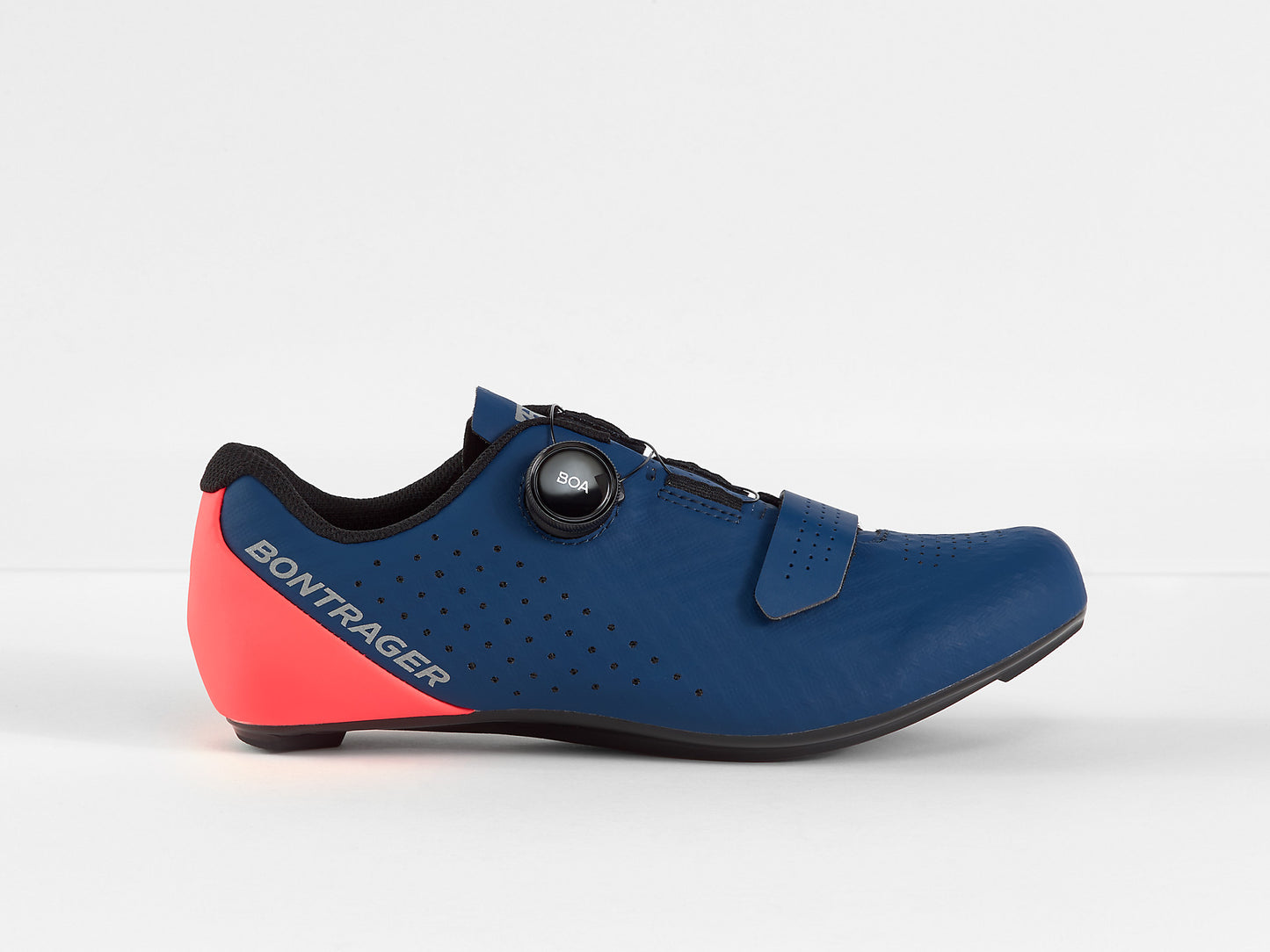 Bontrager Circuit Road Cycling Shoe - Nautical Navy/Radioactive Coral - biket.co.za