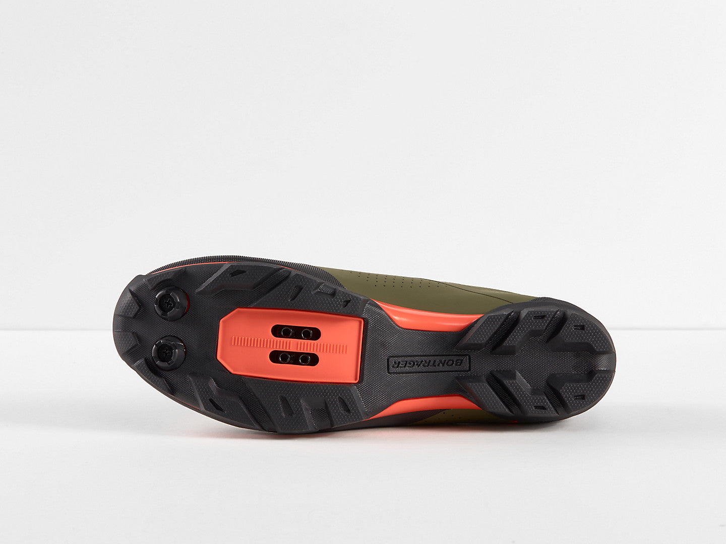 Bontrager Foray Mountain Bike Shoes - Olive Grey/Radioactive Orange - biket.co.za