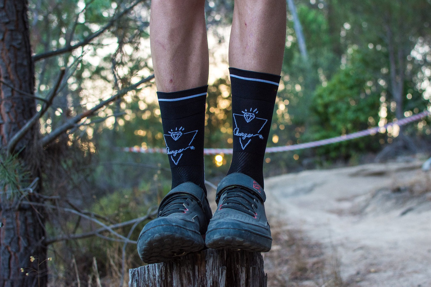 Charger socks - Red Rose - biket.co.za