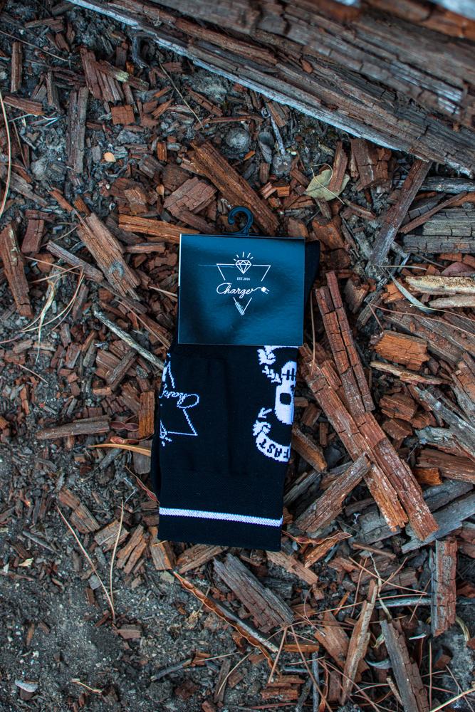 Charger socks - Red Rose - biket.co.za