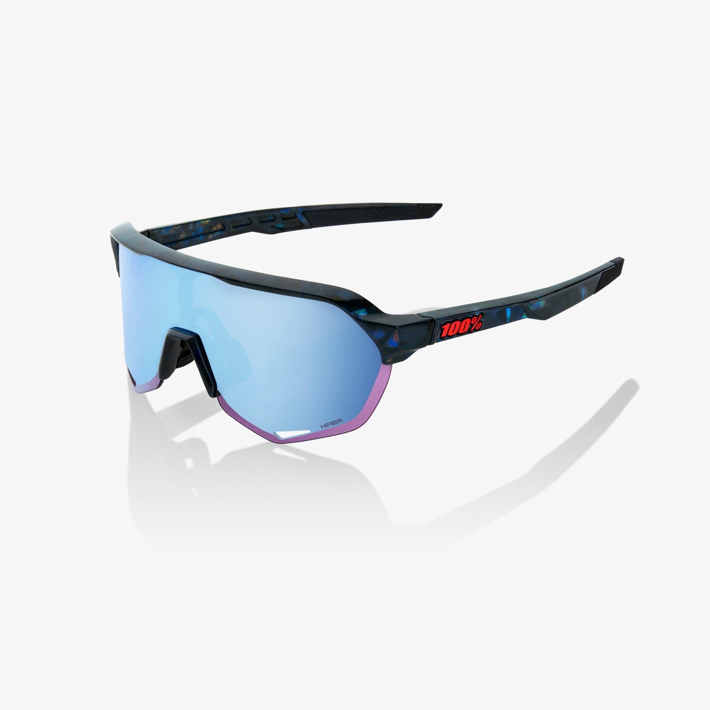 100% S2® Black Holographic HiPER® Blue Multilayer Mirror Lens - biket.co.za