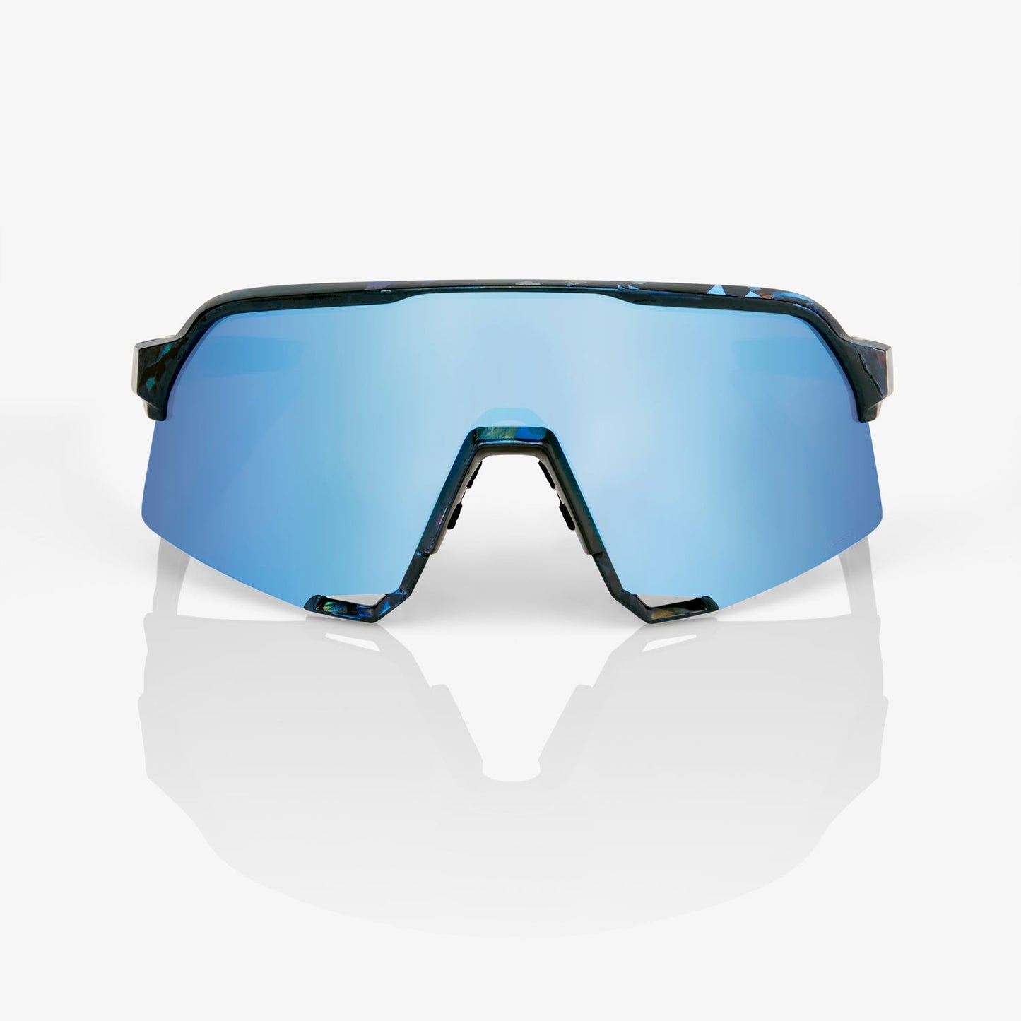 100 % S3™ Black Holographic HiPER® Blue Multilayer Mirror Lens - biket.co.za