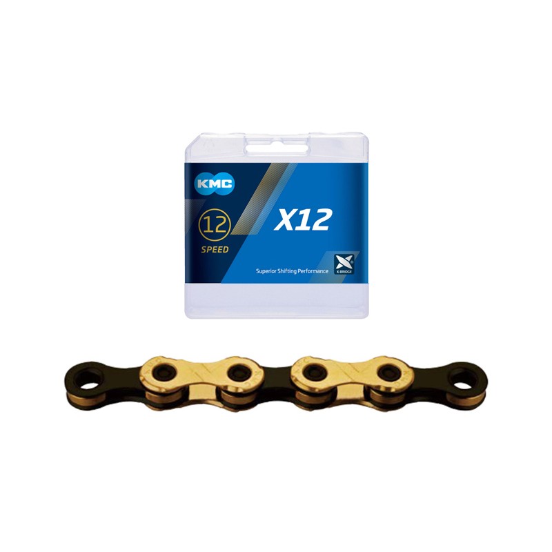 KMC 12 SP X12 TI-N GOLD/BLACK - biket.co.za