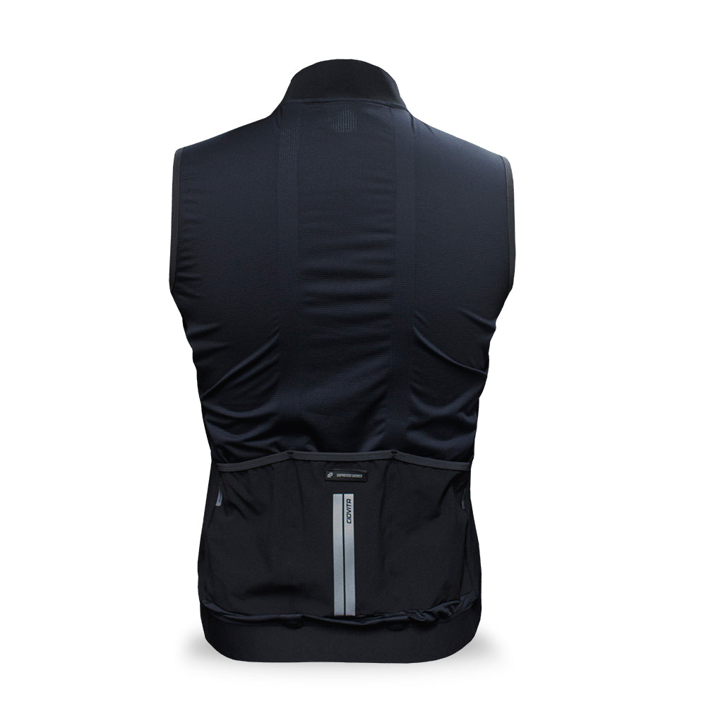 Ciovita Mens Faro Reflective Gilet- Black - biket.co.za