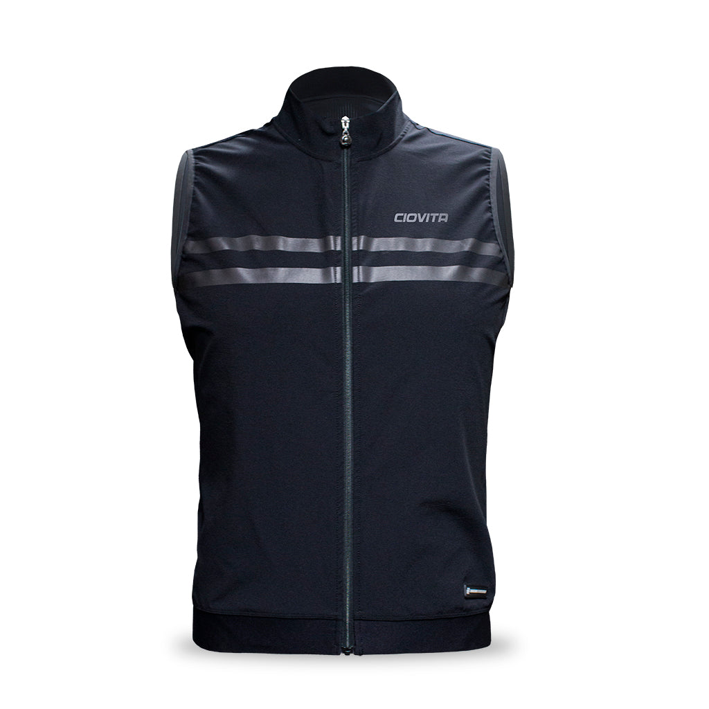 Ciovita Mens Faro Reflective Gilet- Black - biket.co.za
