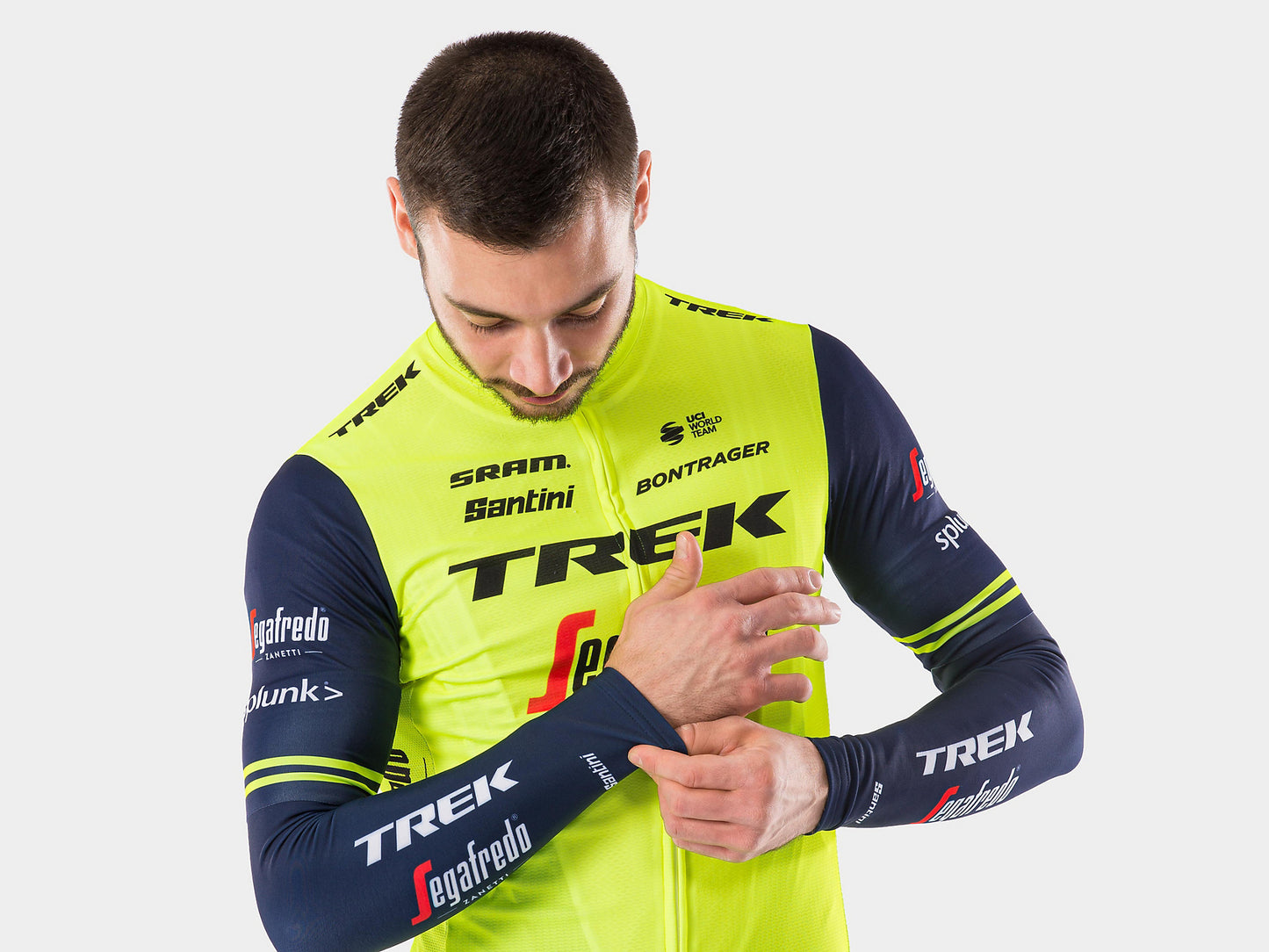 Santini Trek-Segafredo Team Arm Warmer - biket.co.za