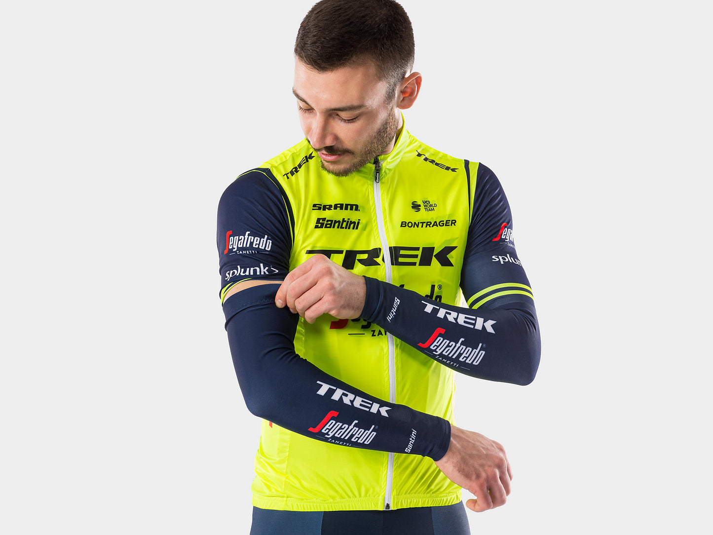 Santini Trek-Segafredo Team Arm Warmer - biket.co.za