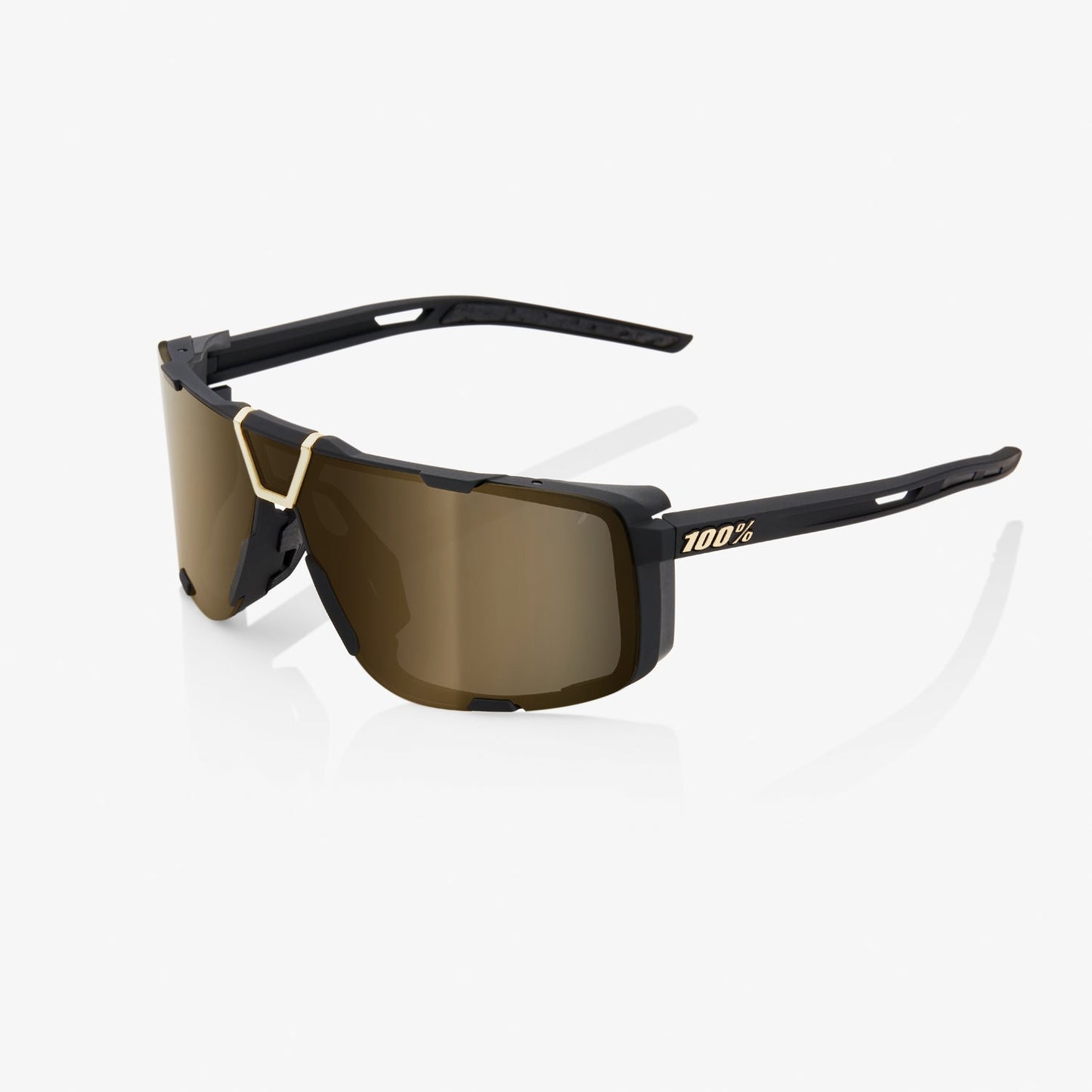 100% EASTCRAFT - Soft Tact Black - Soft Gold Mirror Lens - biket.co.za