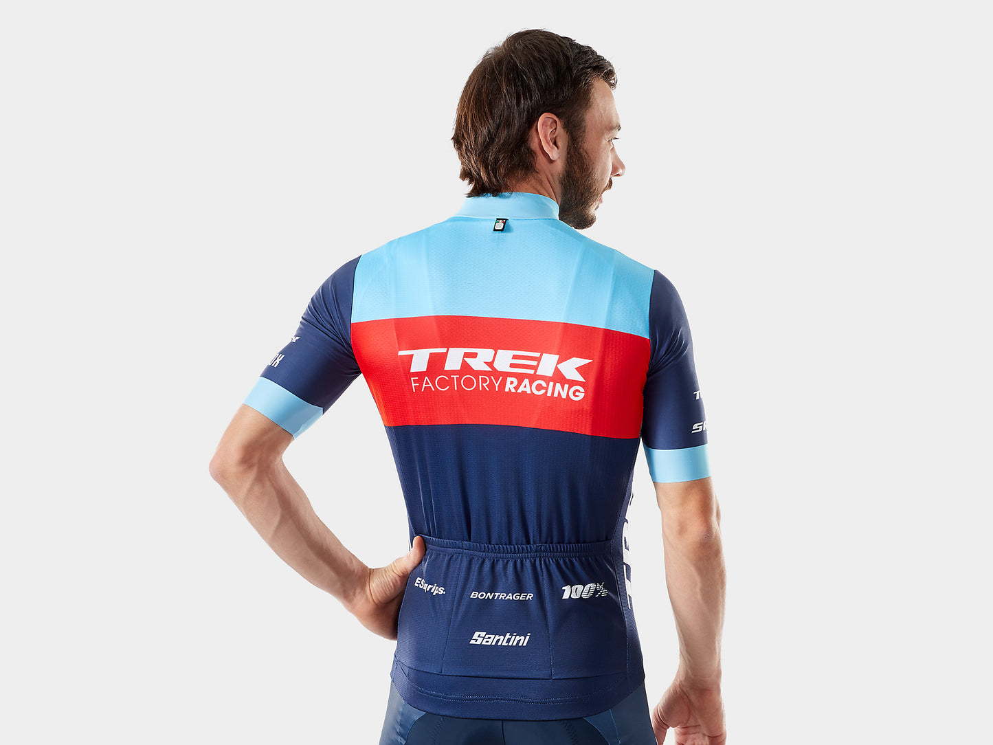 Santini Trek Factory Racing Men's XC Team Replica Cycling Jersey - biket.co.za