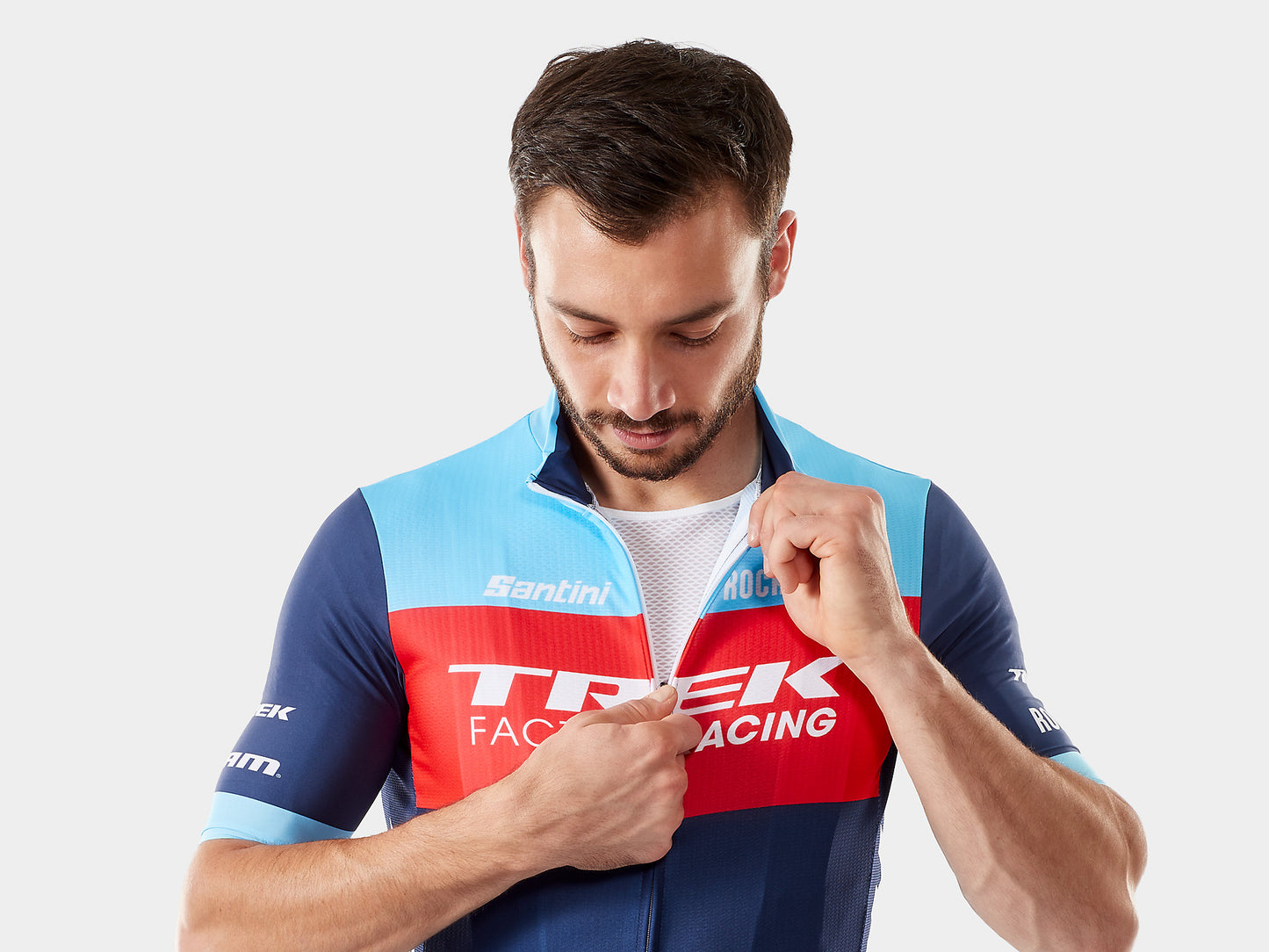 Santini Trek Factory Racing Men's XC Team Replica Cycling Jersey - biket.co.za