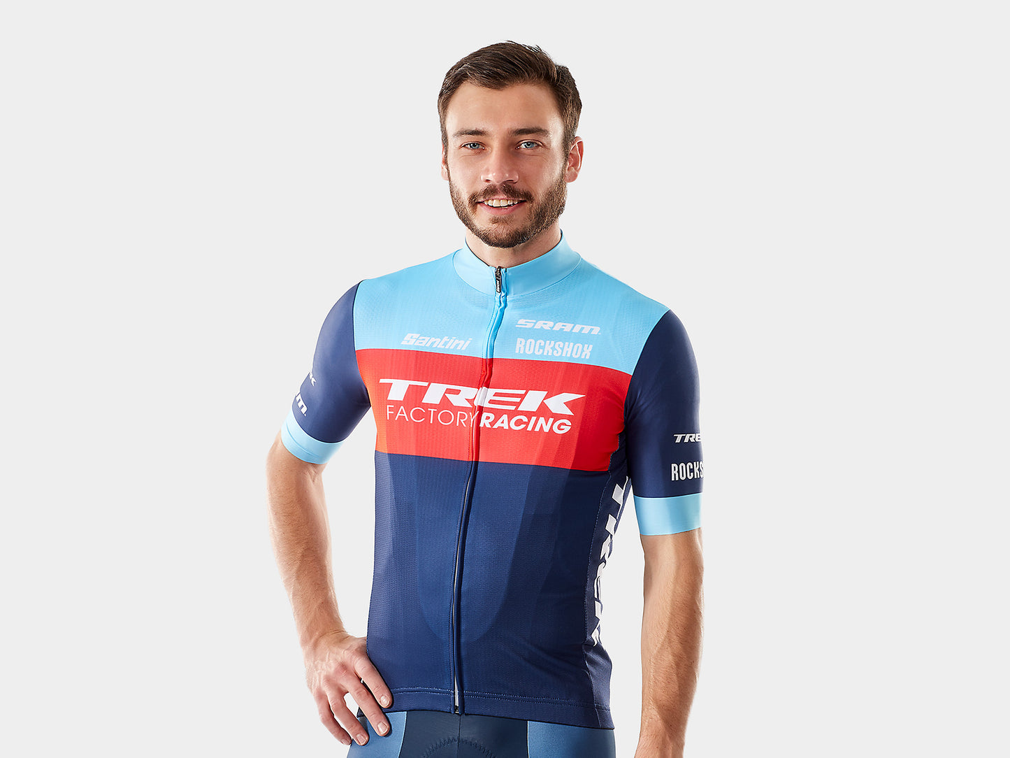 Santini Trek Factory Racing Men's XC Team Replica Cycling Jersey - biket.co.za