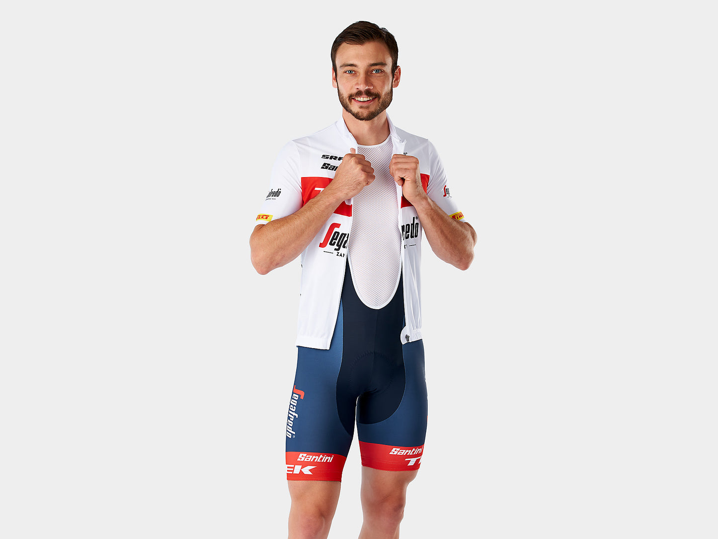 Santini Trek-Segafredo Men's Team Replica Bib Shorts - biket.co.za
