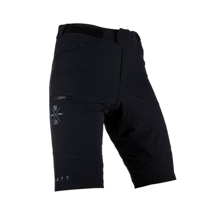 Leatt Shorts MTB Trail 2.0 - Black - biket.co.za