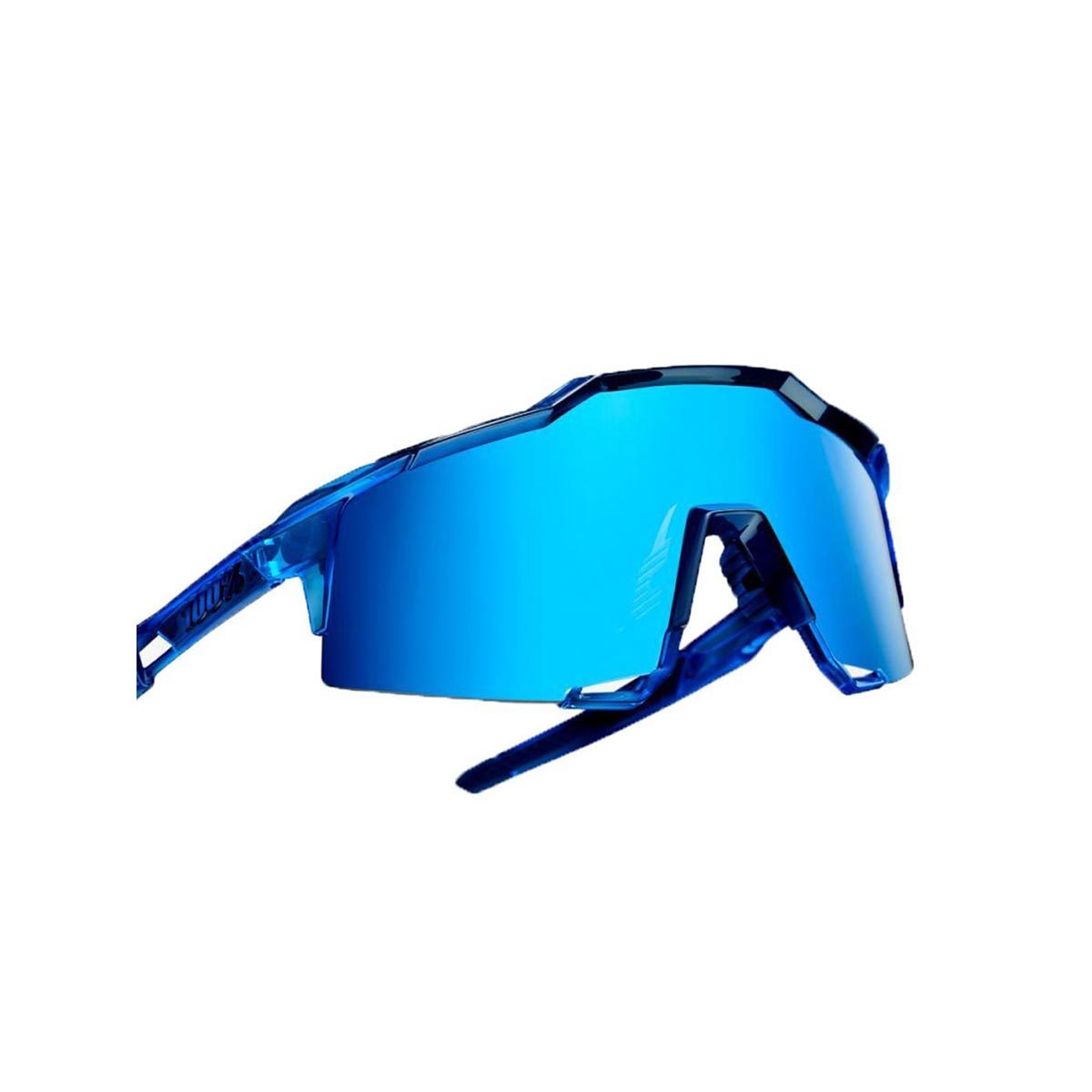 100% Speedcraft Polished Translucent Crystal Blue – HIPER Blue Multilayer - biket.co.za