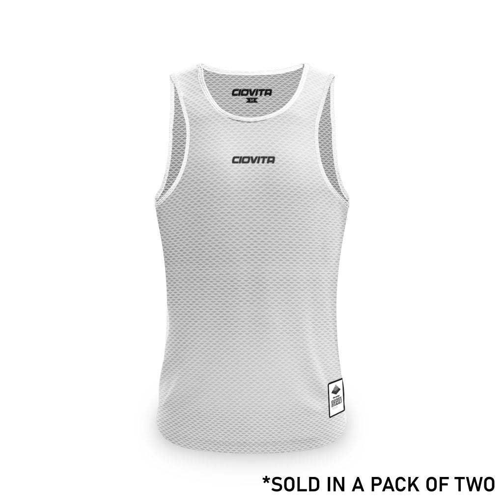 CIOVITA MEN'S STRATO UNDERVEST (2PK WHITE AND BLACK) - biket.co.za